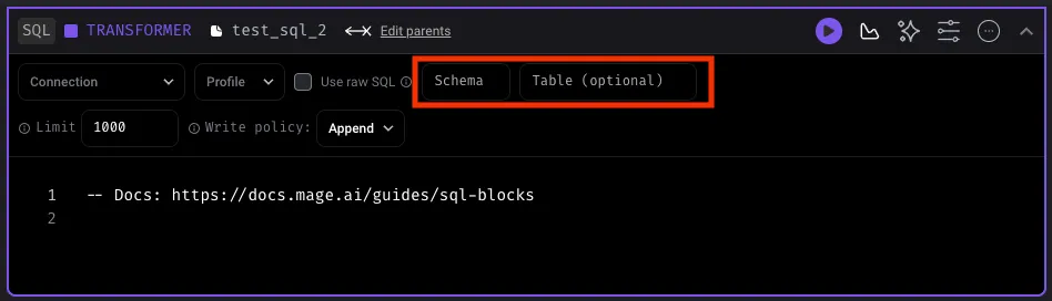 Master data transformation with Mage SQL Blocks