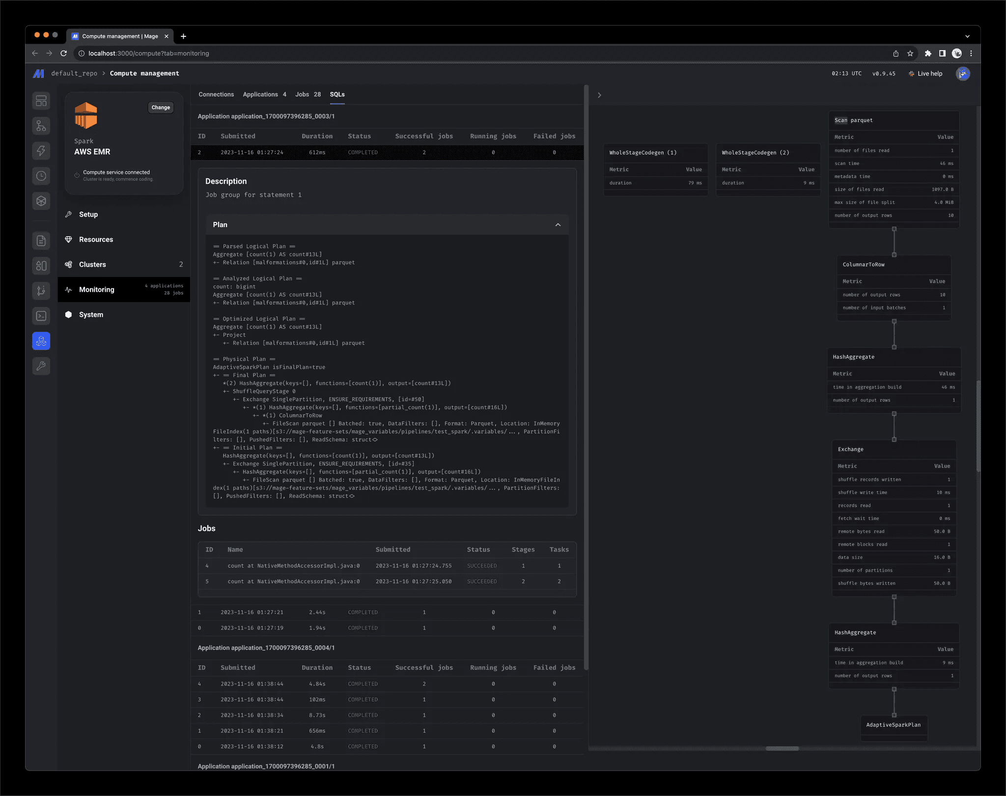 Streamline Spark Cluster Management with Mage AI: Setup, Monitoring, and Debugging Made Easy feature 9