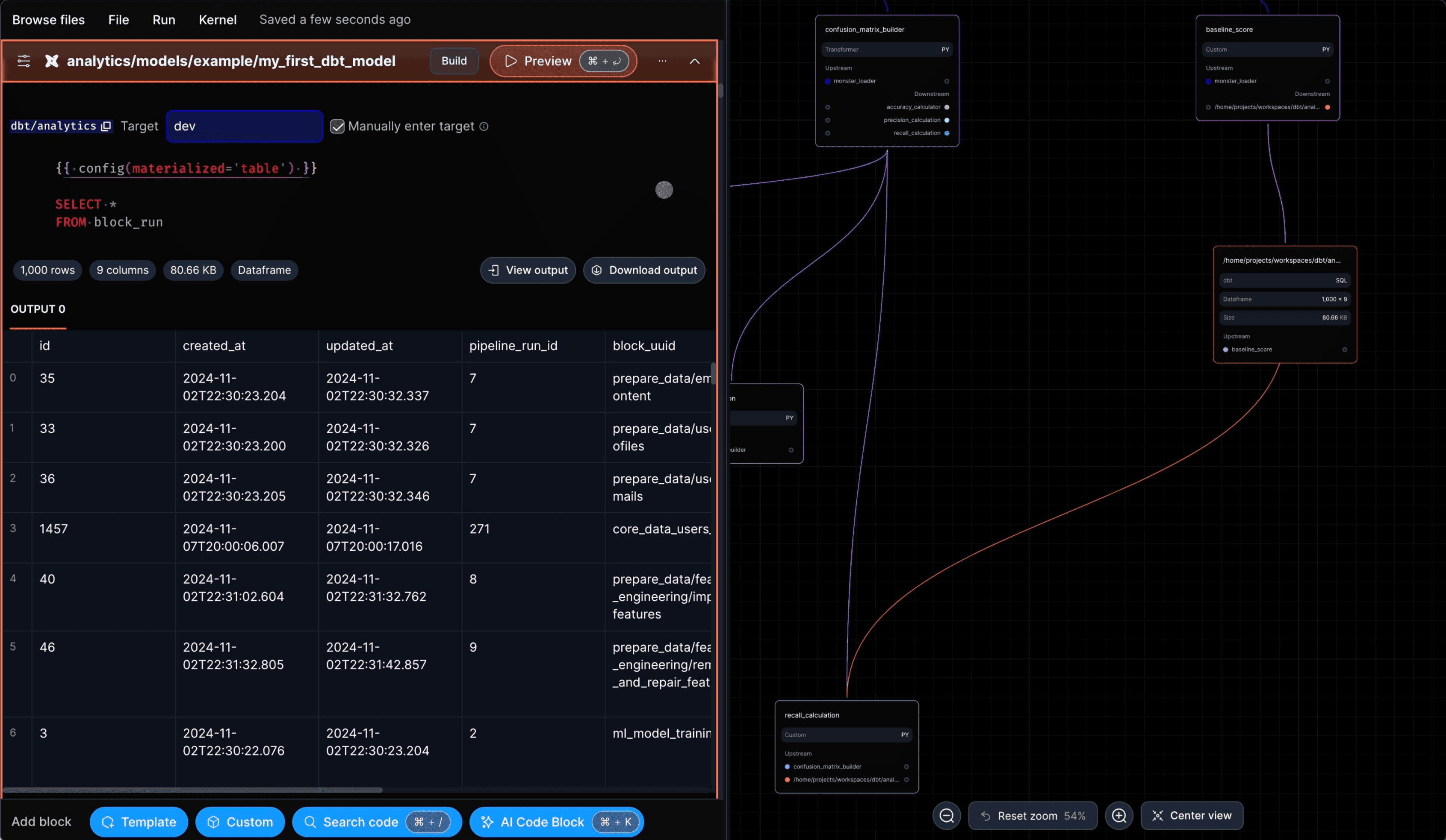 Transform dbt with Mage Pro feature preview