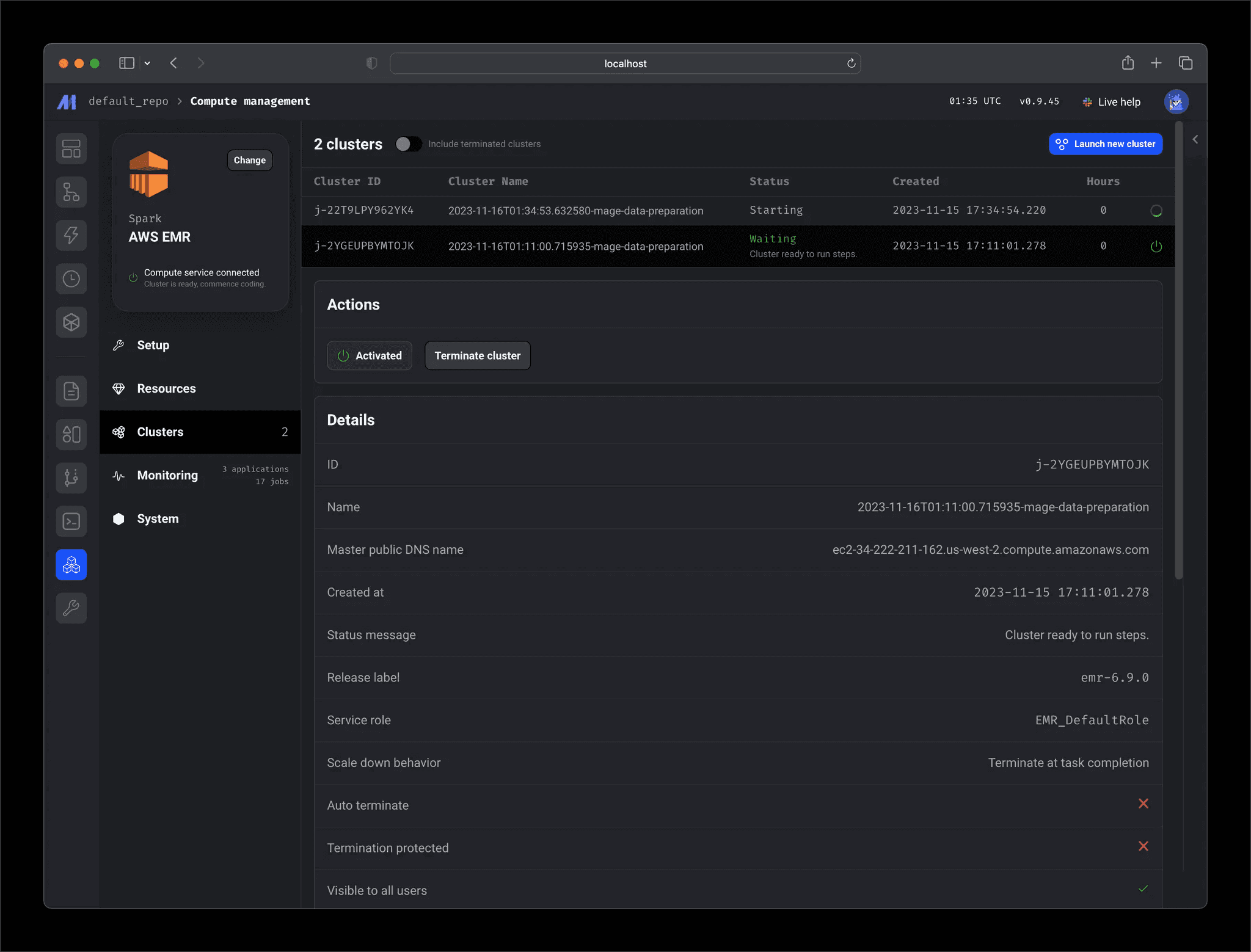 Streamline Spark Cluster Management with Mage AI: Setup, Monitoring, and Debugging Made Easy feature 4