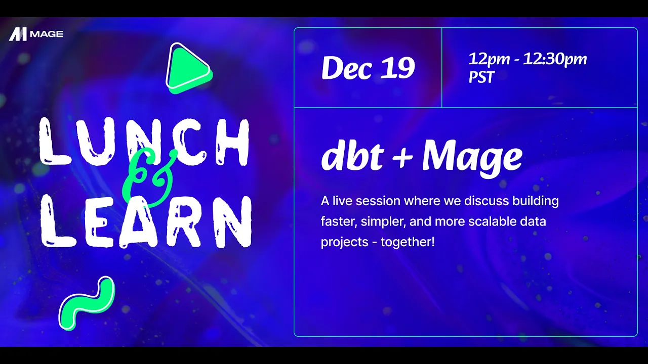 Transform dbt with Mage Pro feature 2
